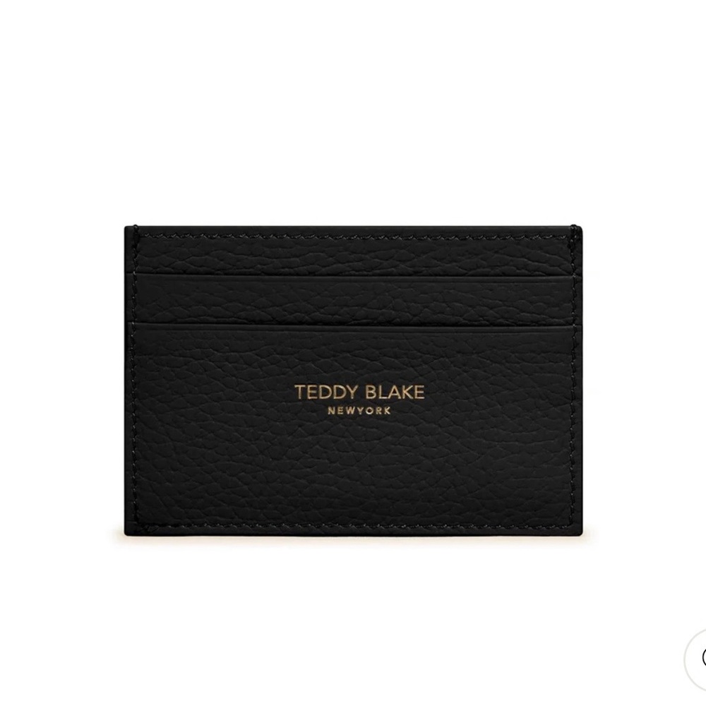 Teddy Blake Black Leather Card Holder